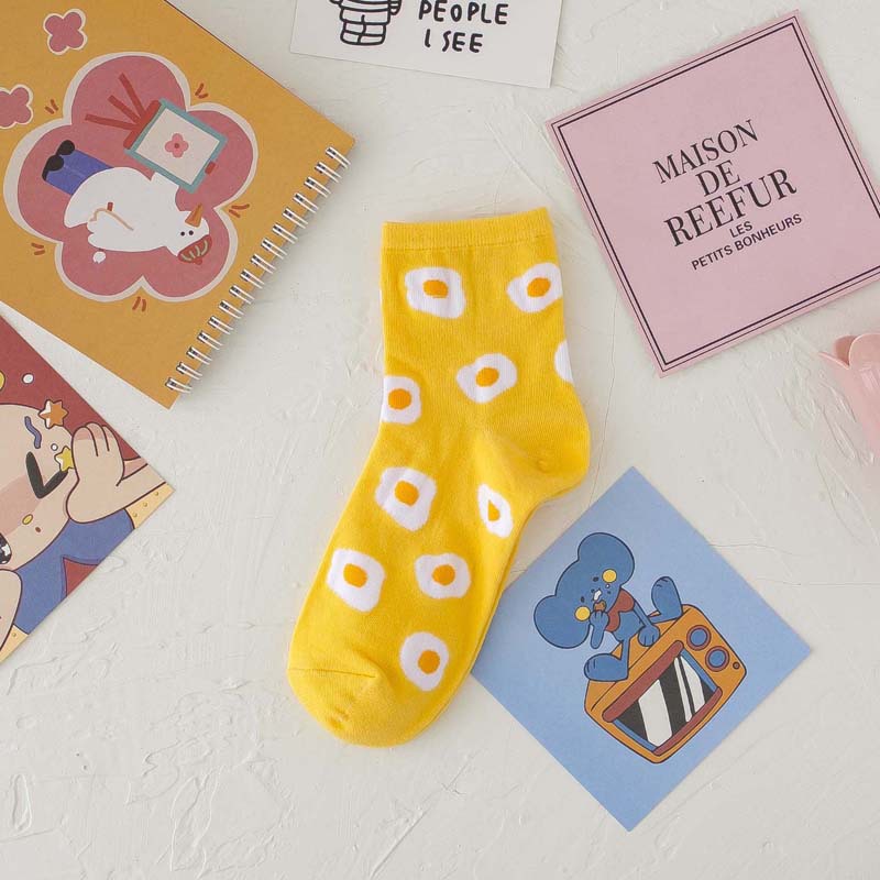 New Personalized INS Style Women's Cotton Mid-tube Socks