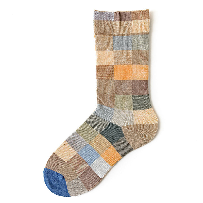 Women's Mid-calf Autumn And Winter 100 Cotton Socks