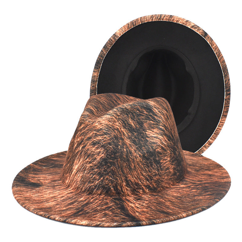 Outdoor Travel Women's Tiger Pattern Woolen Warm Hat