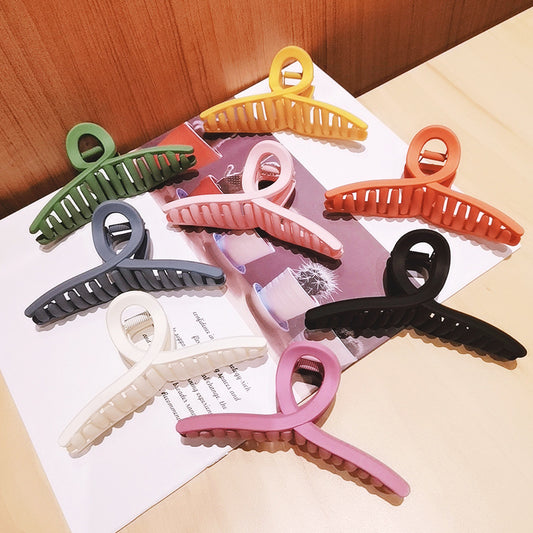 Frosted Clip Large Hair Clip Back Head Hair Clip Female Temperament Plate Hair Clip