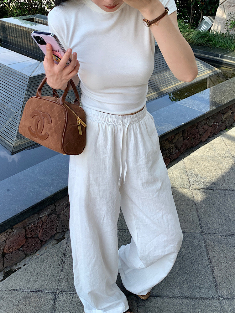 Loose Slimming And All-matching Casual Wide-leg Pants