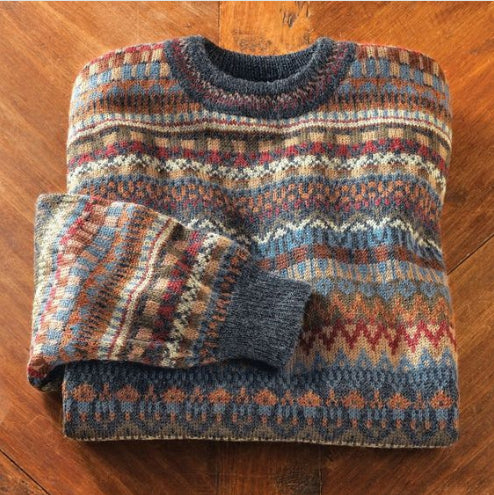 Round Neck Multicolor Loose Fashion Sweater Women