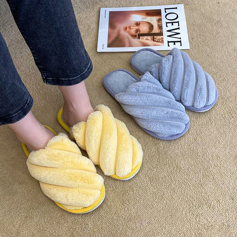Women's Indoor Plush Cotton Slippers Home
