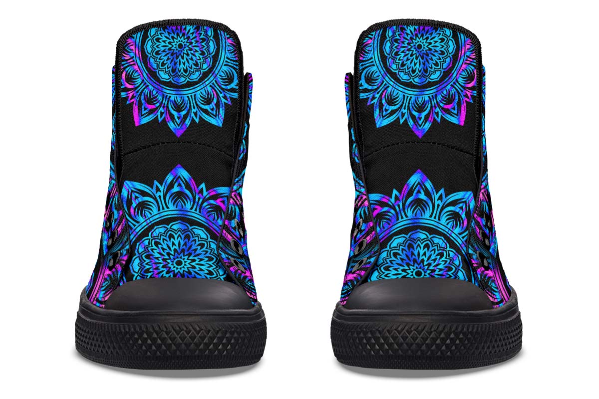 Printed Couple High-top Canvas Shoes