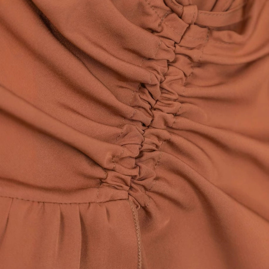 Sweet High-waisted Slimming Ruffled Hem Skirt For Women