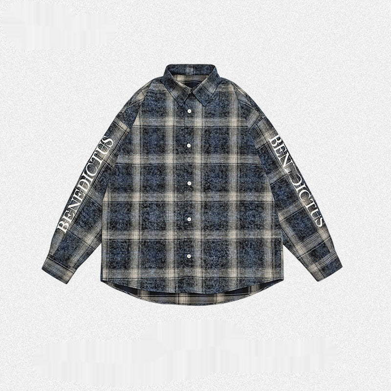 Fashionable Casual Plaid Men's Shirt