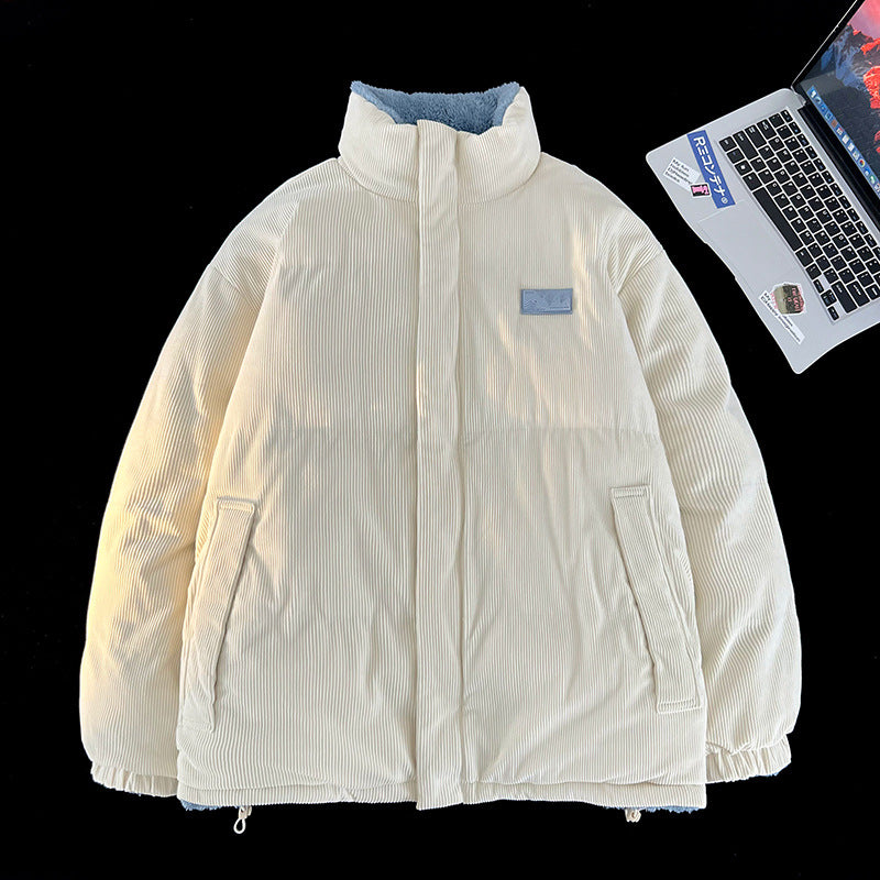Thickened Double-sided Wear Berber Fleece Cotton Coat Cotton-padded Clothes For Men And Women