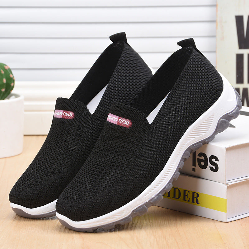 Women's Fashion Casual Flyknit Flat Sneakers