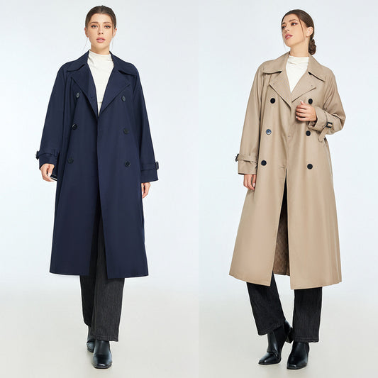 Trench Autumn And Winter Women's Mid-length High-grade Sense Petite Coats