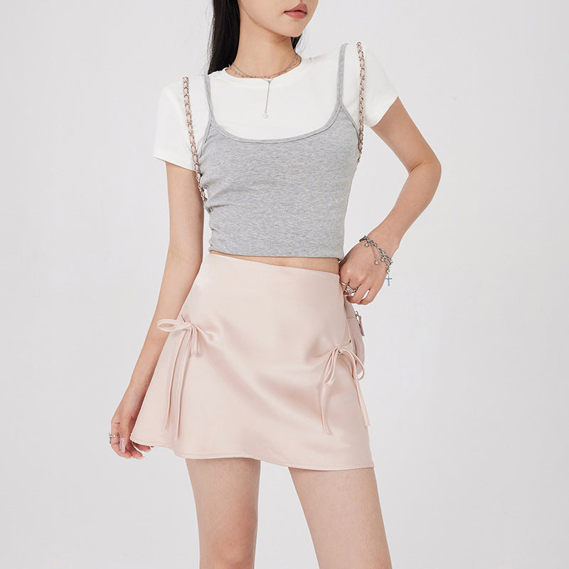 Fashion Personality Bow Bandage Skirt For Women