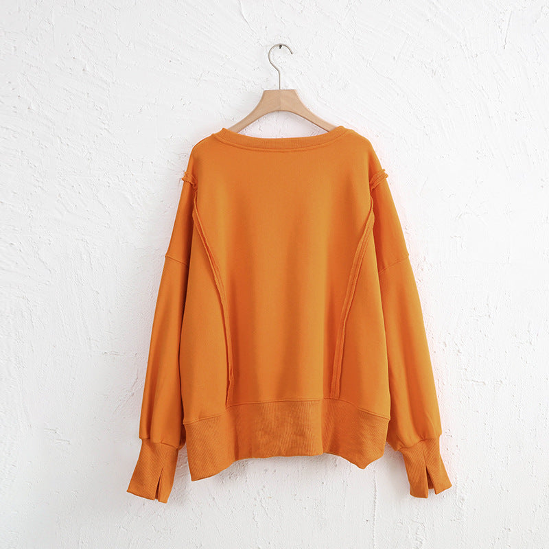 Female Loose And Irregular Niche Sweater Top