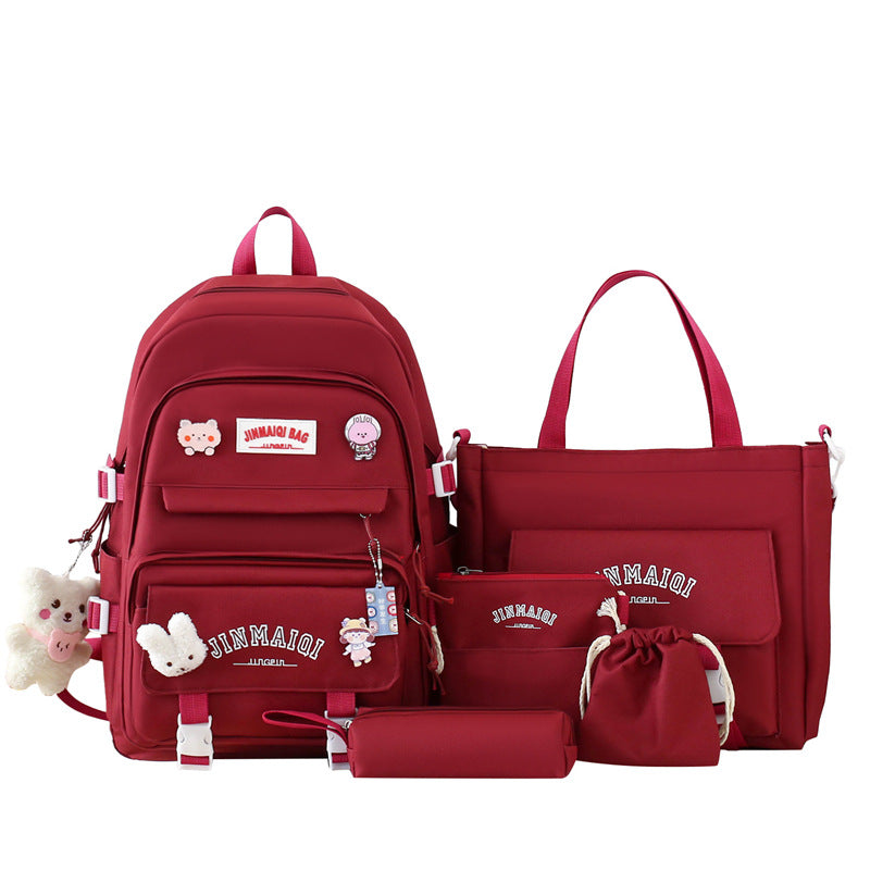 Schoolbag Large Capacity Simple And Lightweight Backpack
