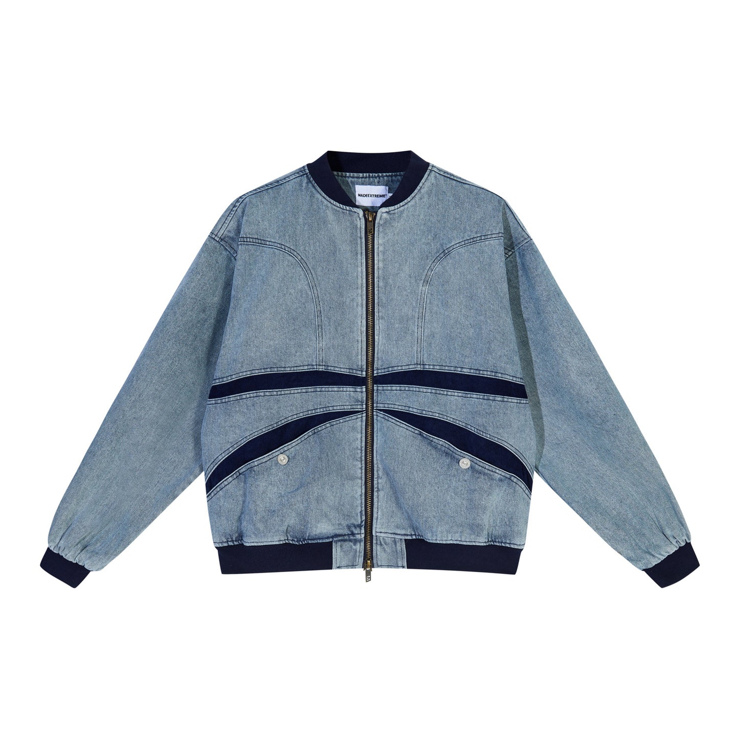 American Street Washed And Worn Denim Jacket
