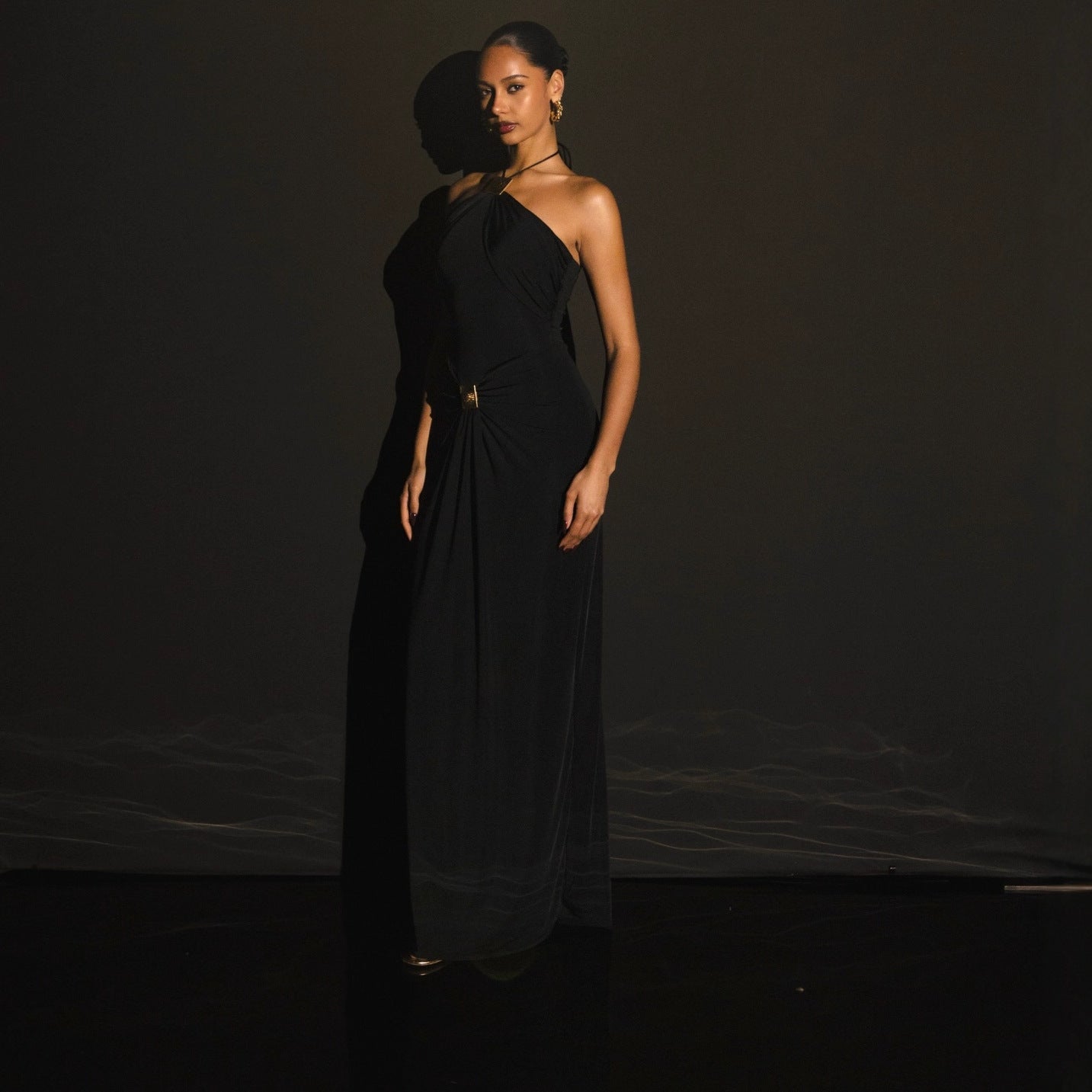 Womens Stylish Sexy Halter-neck Figure-hugging Dress
