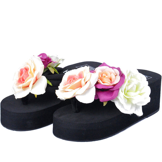 Flower Lady Sandals, Sponge Cake And Herringbone Shoes