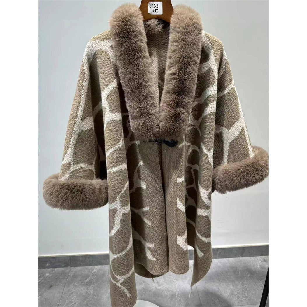 Thick Warm Extended Cape Loose