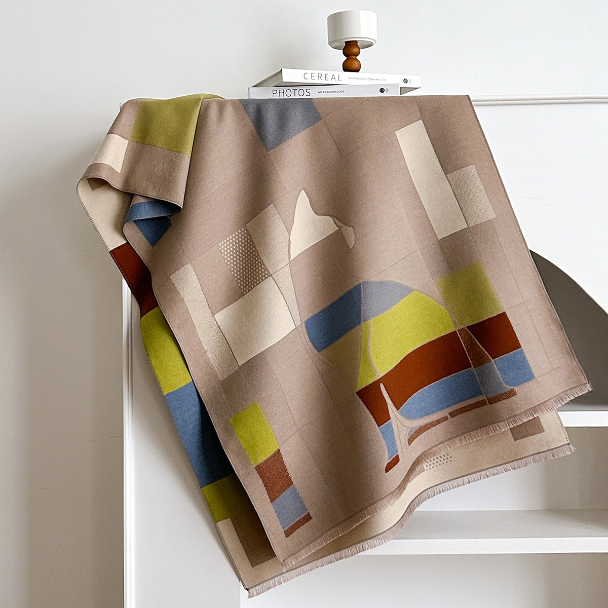 High-grade Elegant Shawl European And American Scarf Cashmere-like