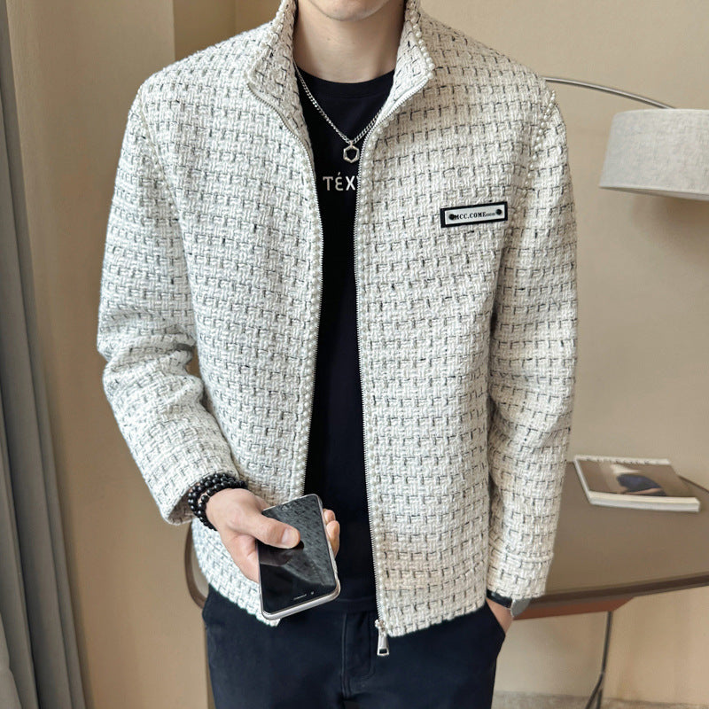 Classic Style Popular Long Sleeves Stand-up Collar Casual Jacket