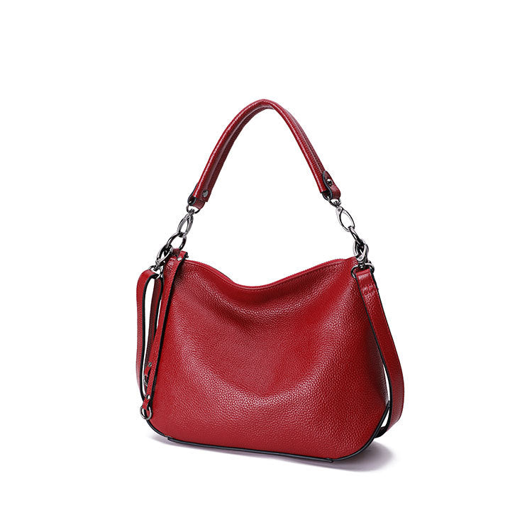 Crossbody Bag Closed-toe Layer Cowhide Portable