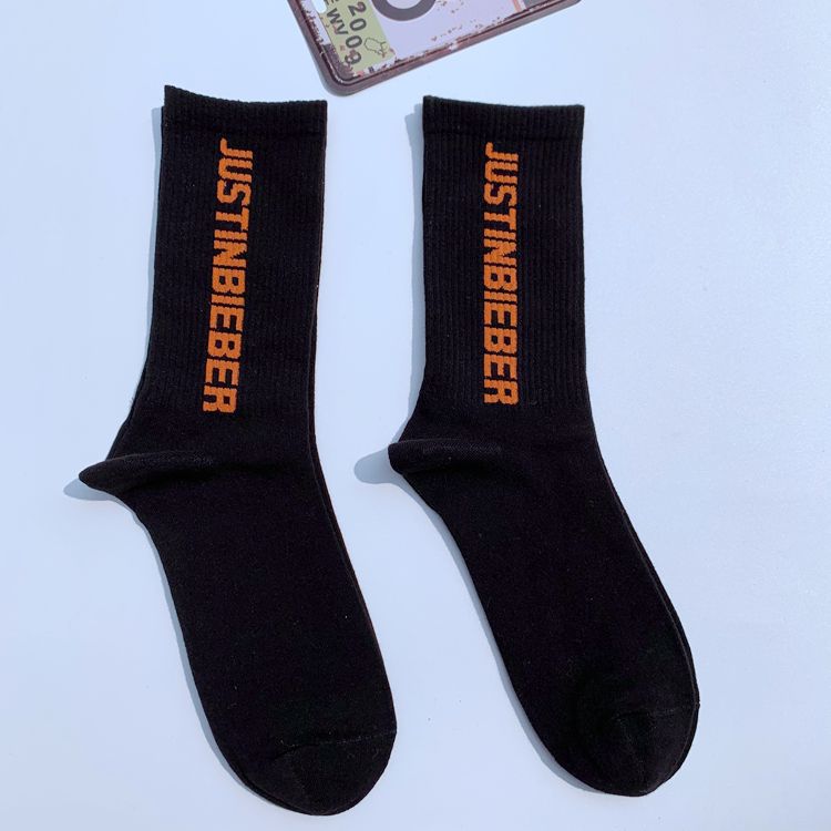 Street Men And Women Couple Stockings Tide Cotton High Tube Skateboard Socks