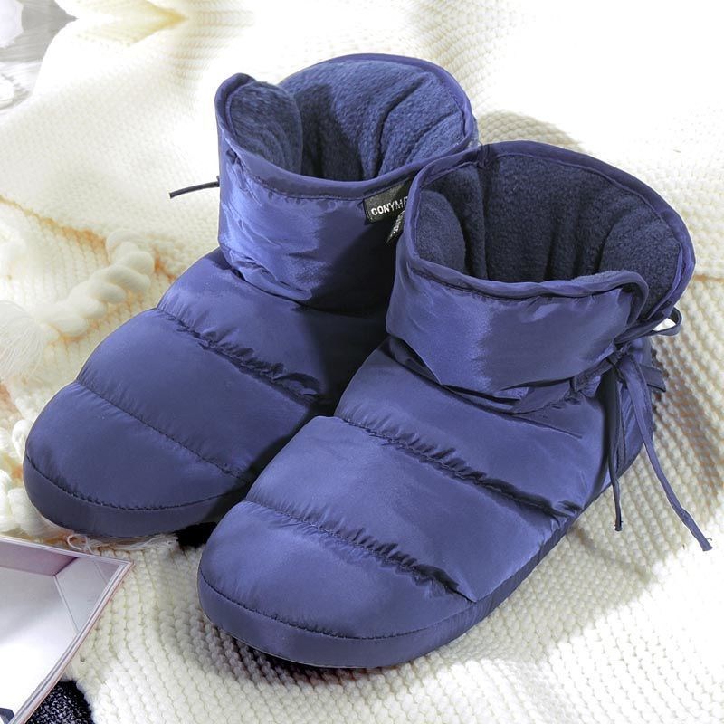 Autumn And Winter Warm Women's Bag With Non-slip Down Cotton Slippers