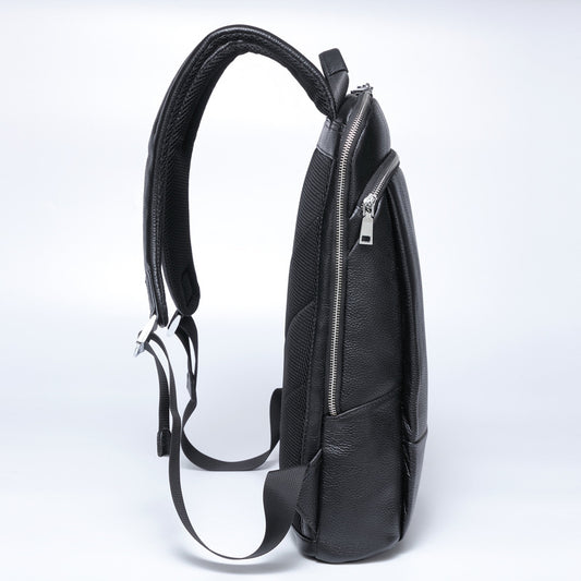 Genuine Leather Backpack For Men's Outdoor Leisure