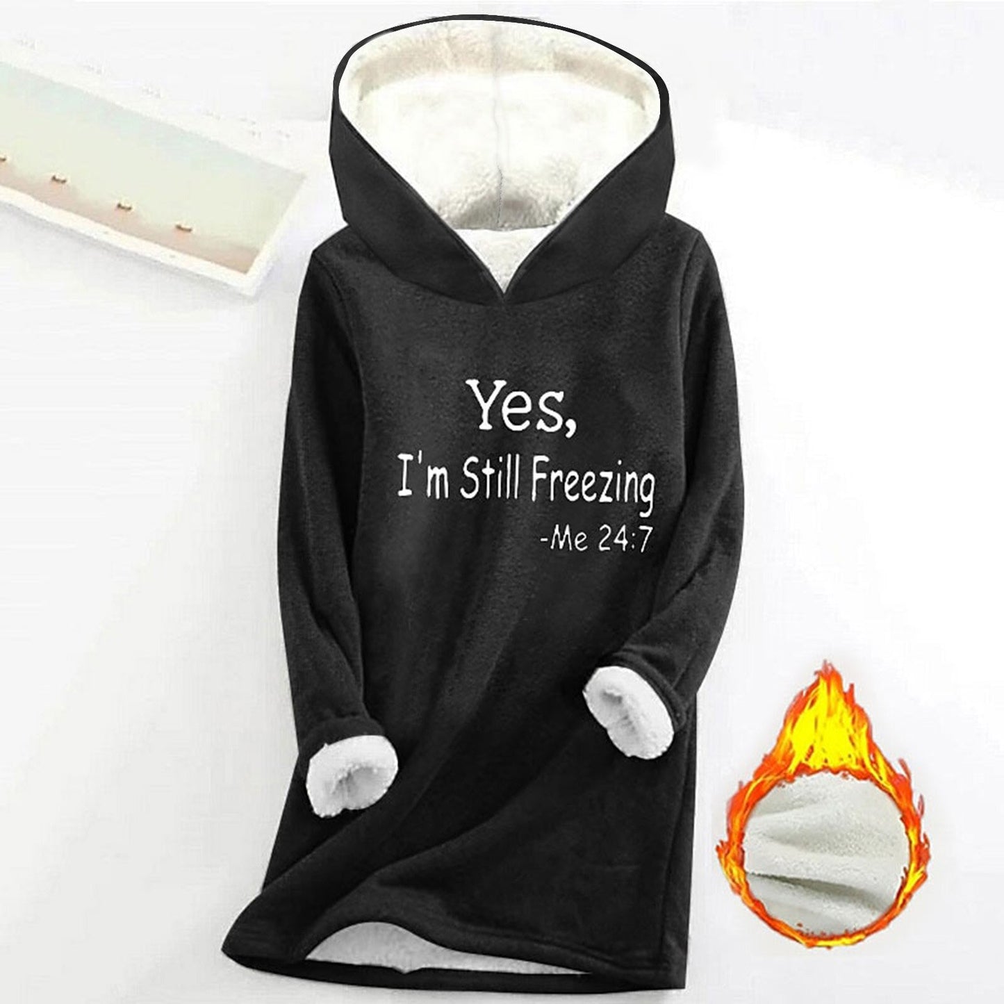 Women's Offset Print Pullover Long Sleeve Casual Plush Sweater