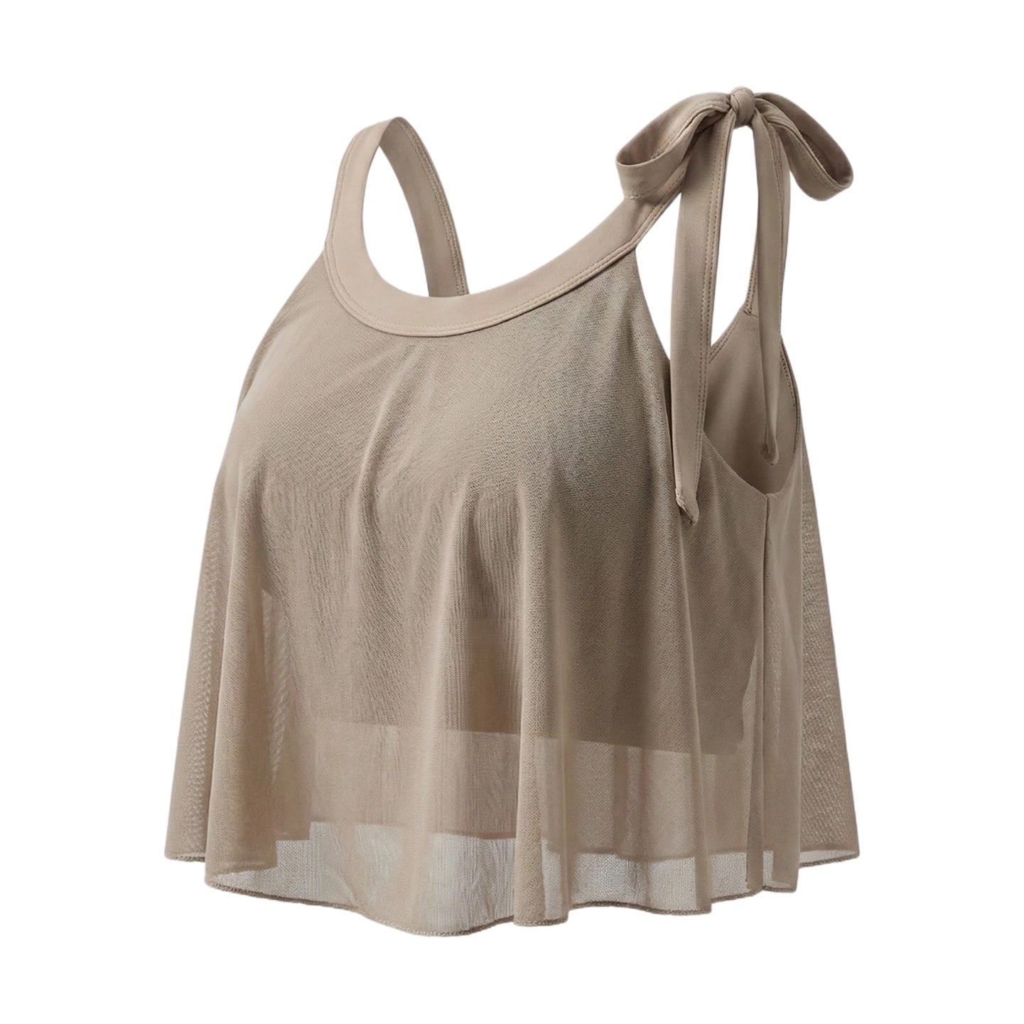 Womens Underwear Beautiful Back Anti-Shock One-Piece Fixed-Cup Mesh Bra Vest Fitness Yoga Wear