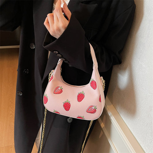 Autumn Printed Fashion Underarm Tote Bag