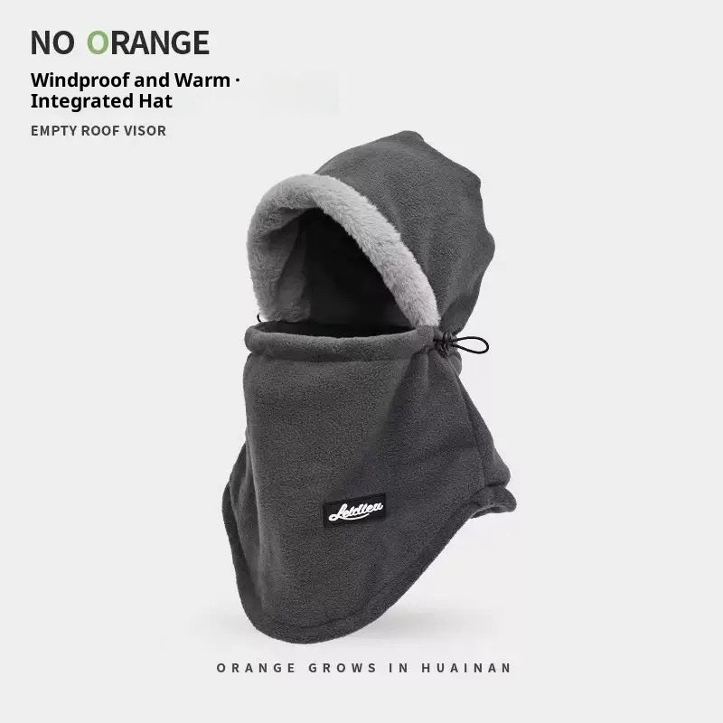 Windproof Riding Scarf Integrated Hat