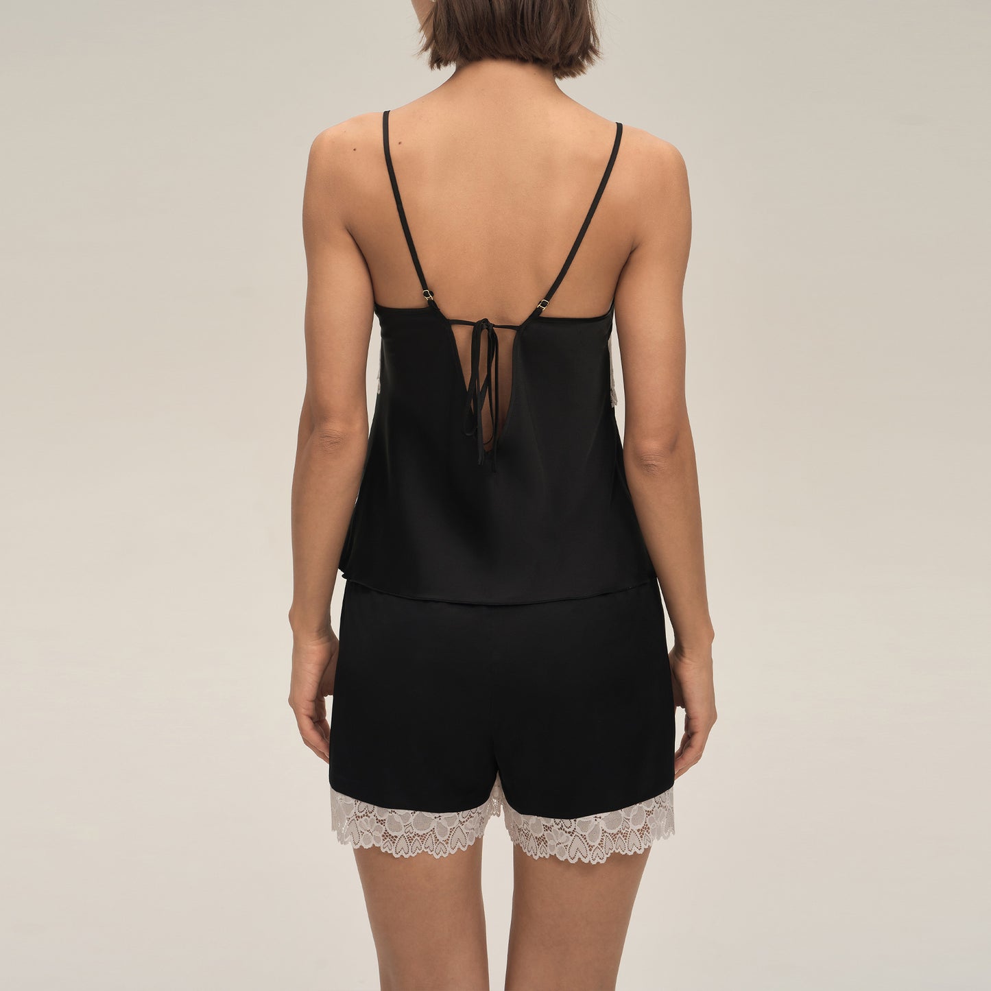 Womens Two-Piece Suspender Shorts Pajama Set Summer Loungewear Set