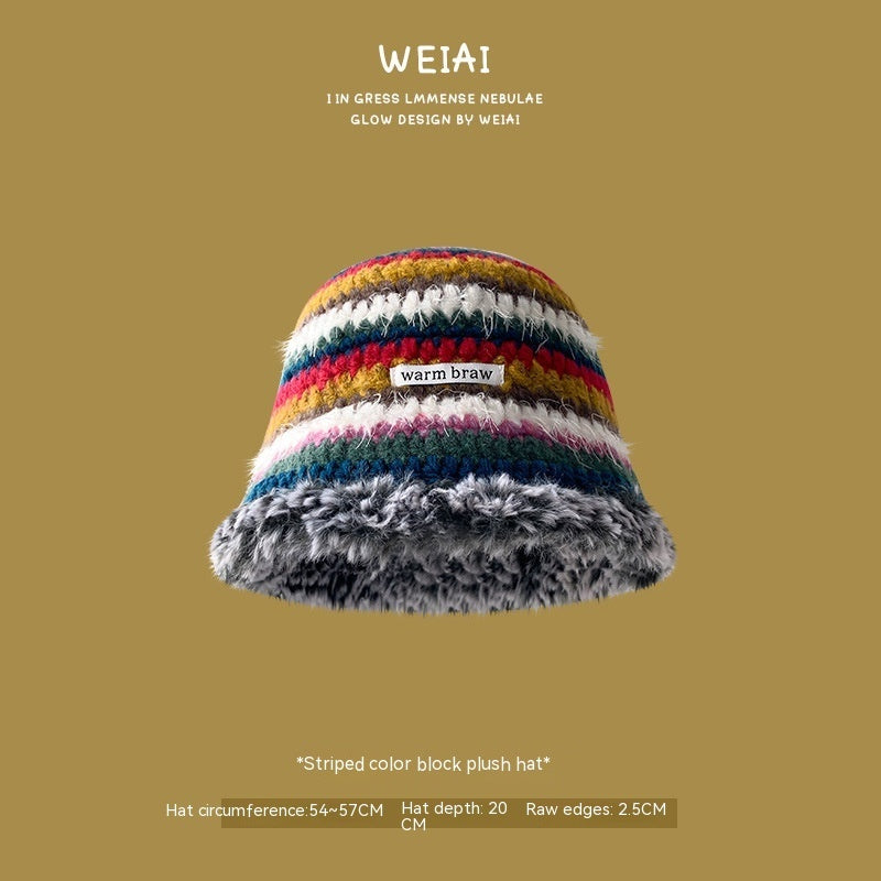 Dopamine Hat Women's Retro Knitted Warm
