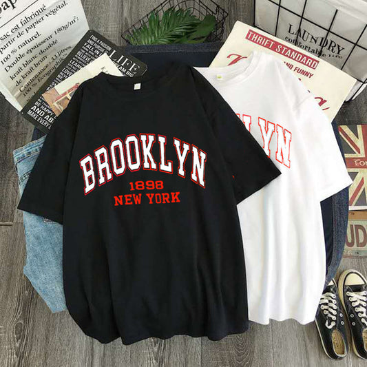 New Gothic Style European And American Print T-shirt Short Sleeve