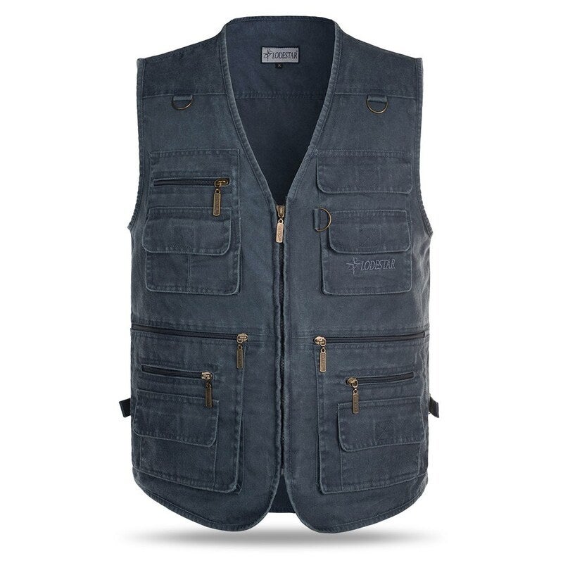 Middle-aged And Elderly Men's Loose Fit Outdoor Vest