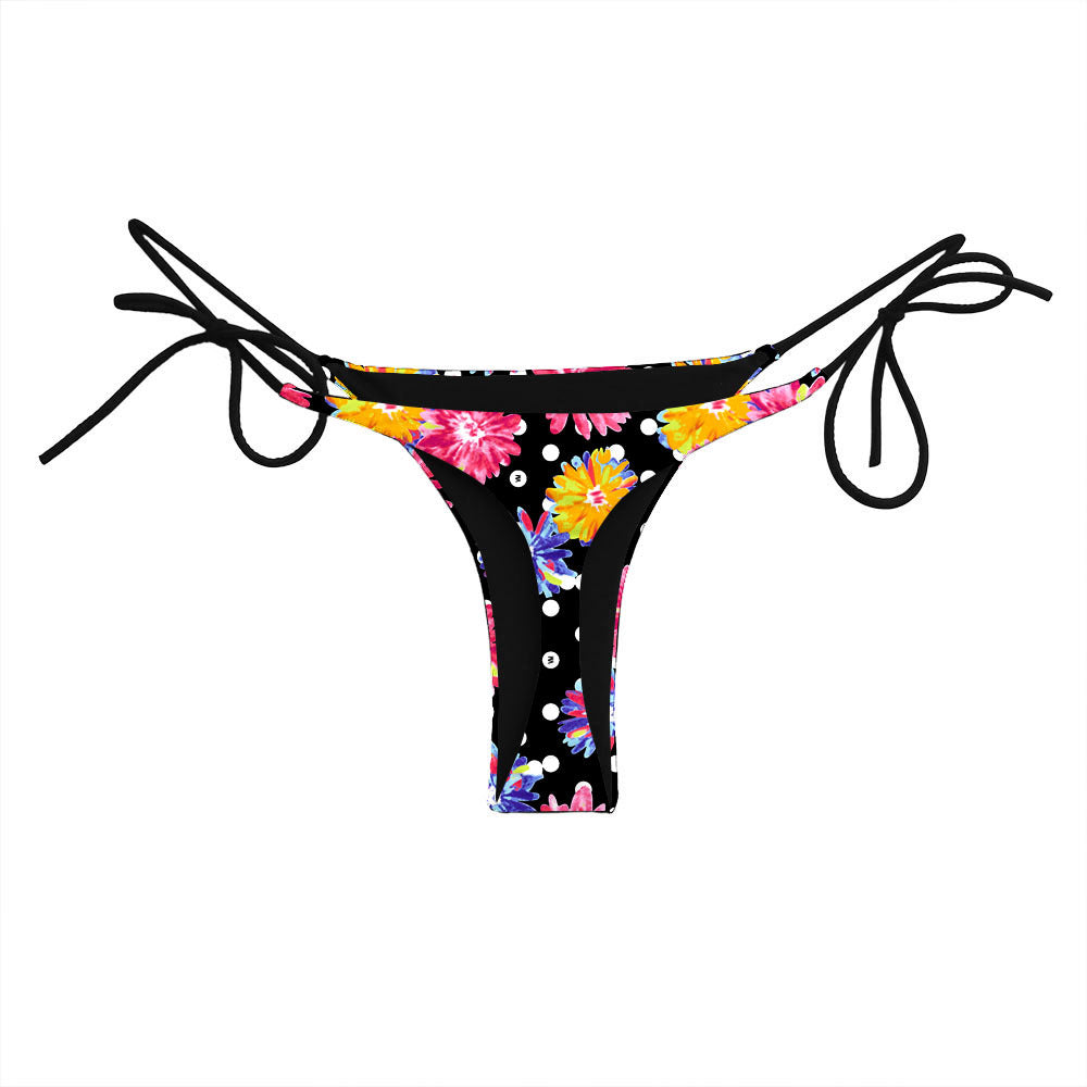 Women's Fashion Printed Lace Up Swimming Trunks