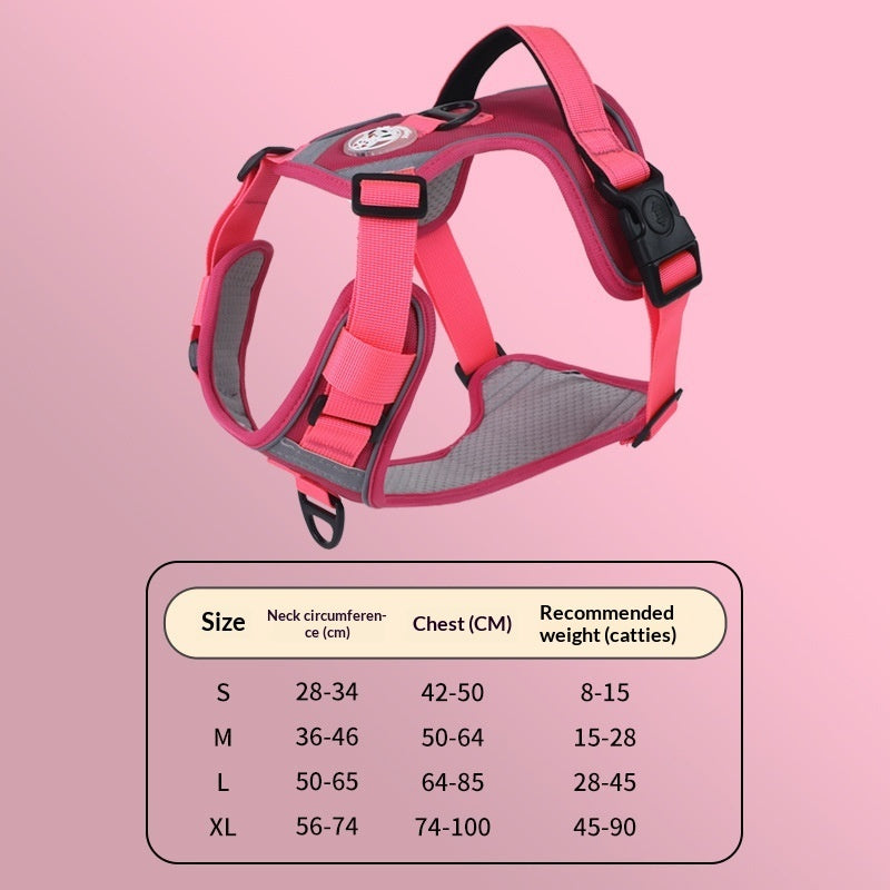 Large Dog Chest Harness Leash Portable