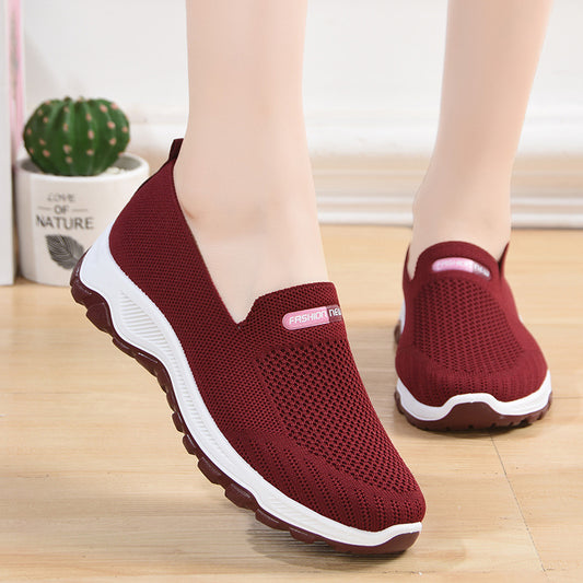 Women's Fashion Casual Flyknit Flat Sneakers