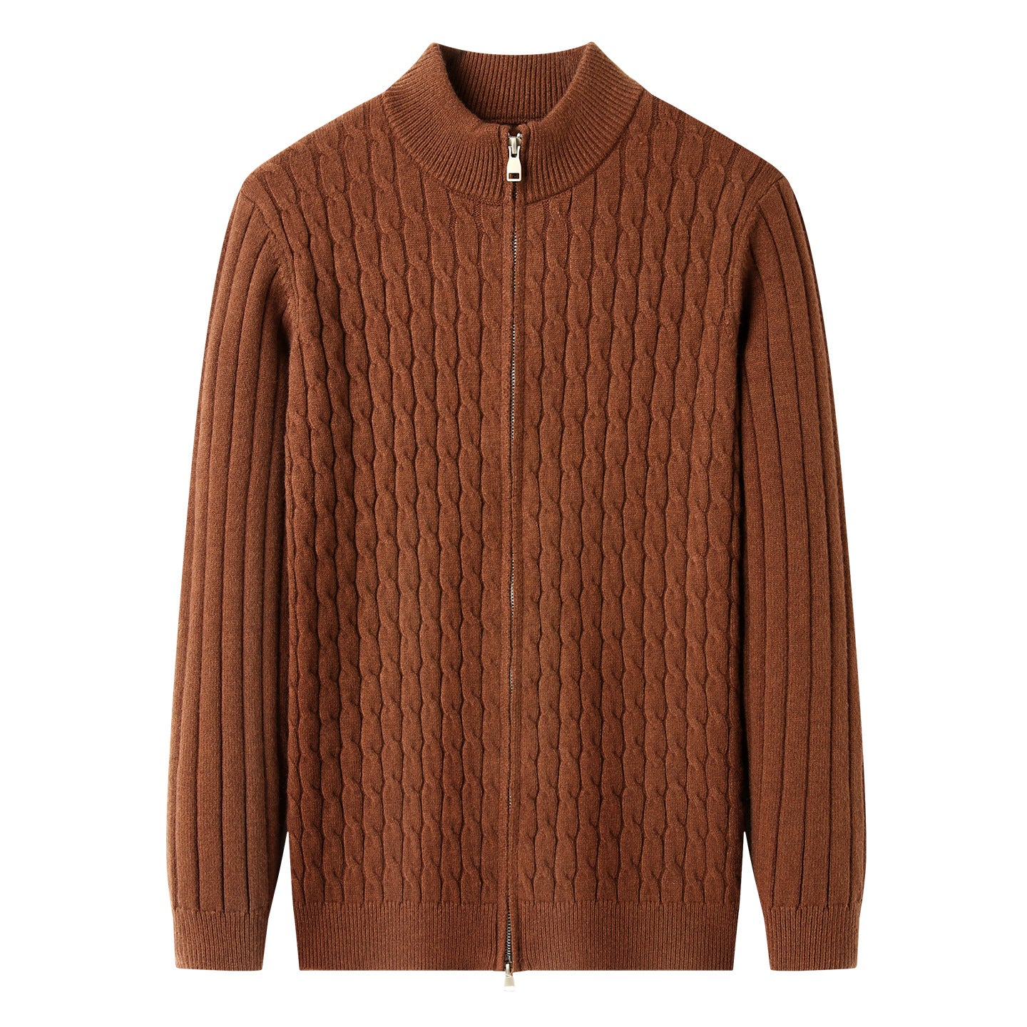 Thick Jacquard Warm Young And Middle-aged Soft Turtleneck Sweater