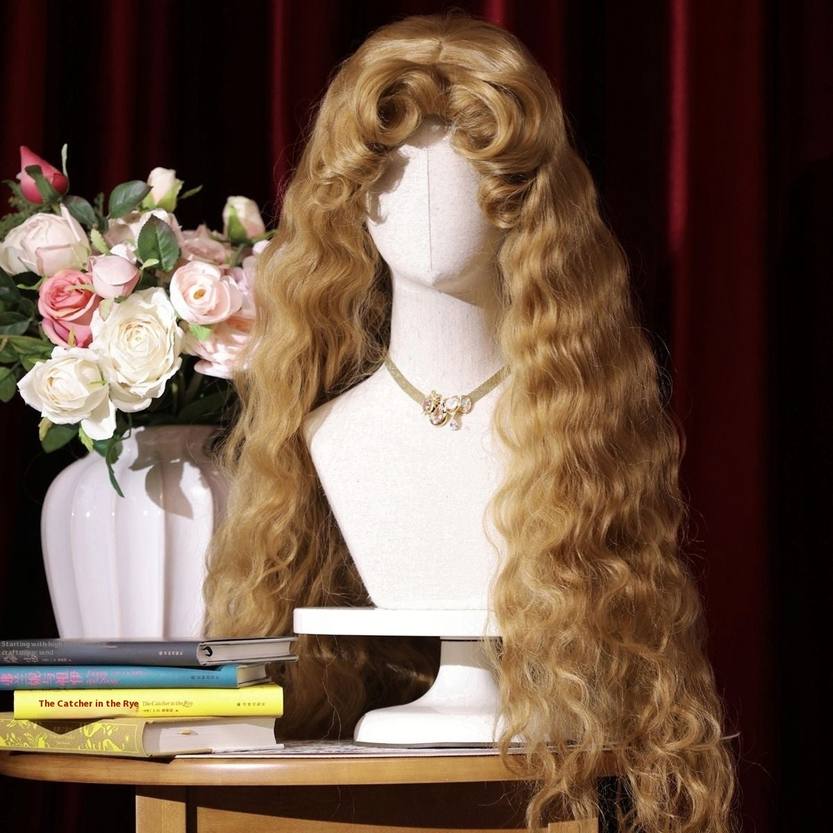 French Fluffy Small Curls Lolita Long Wig