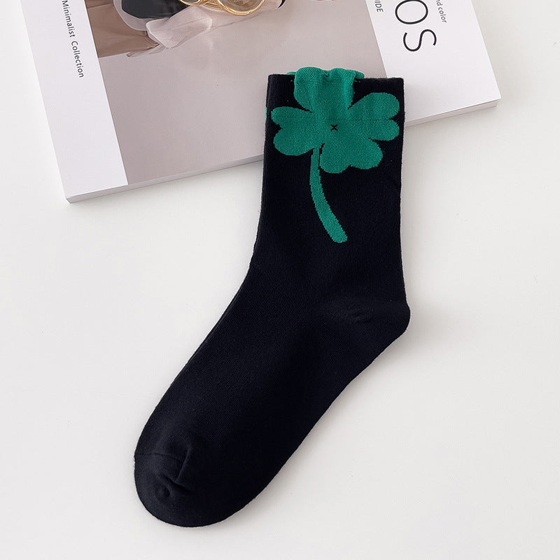 Dadongmen All-match Tulip Pile Socks Cute Stockings