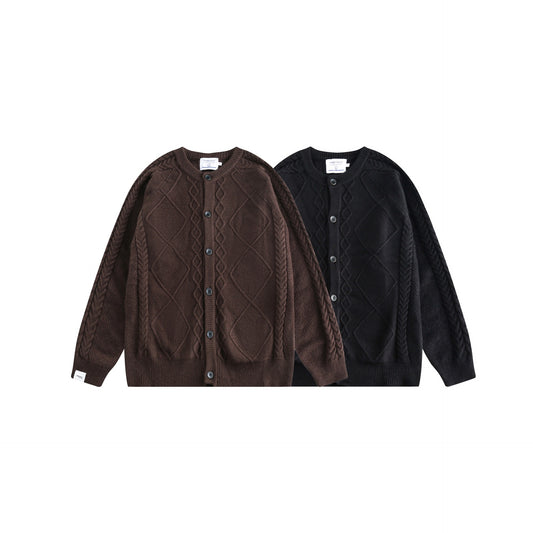 Japanese Cardigan Sweater Men Loose Trendy