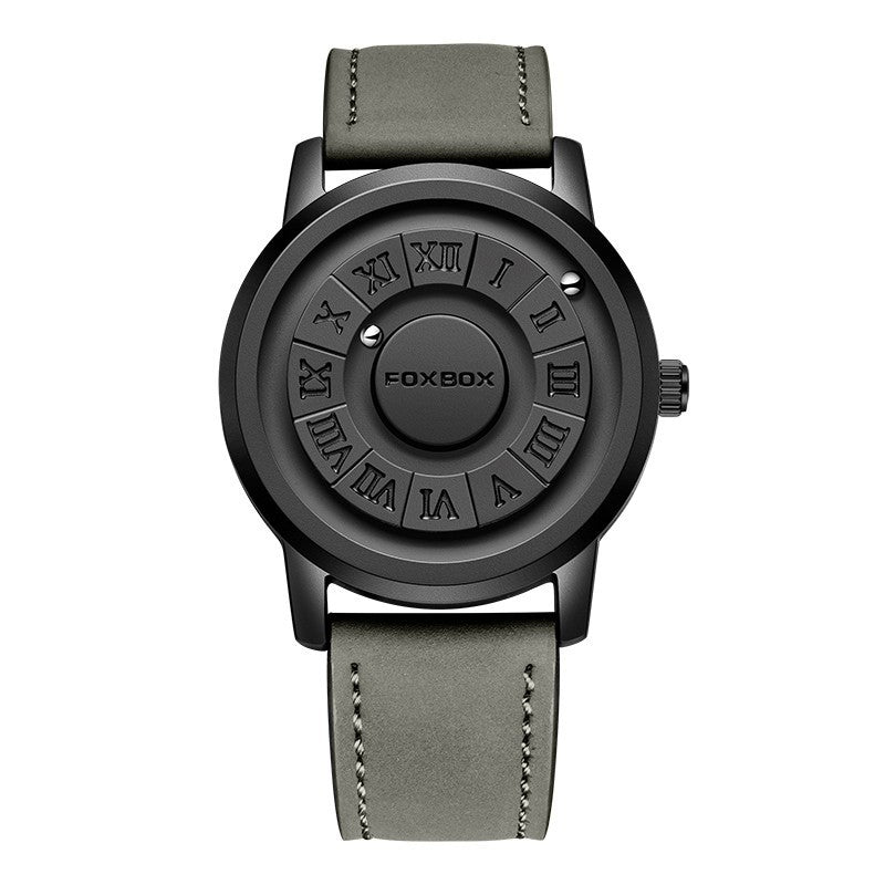 Lige Cool Magnetic Suspension Watch Men's Black Technology Creative Personality