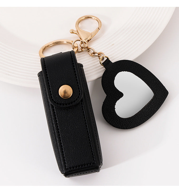 Small Mirror Lipstick Pack Keychain Pendant