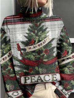 Dameuldtrøje Mode Personlighed Rullekrave Sweater