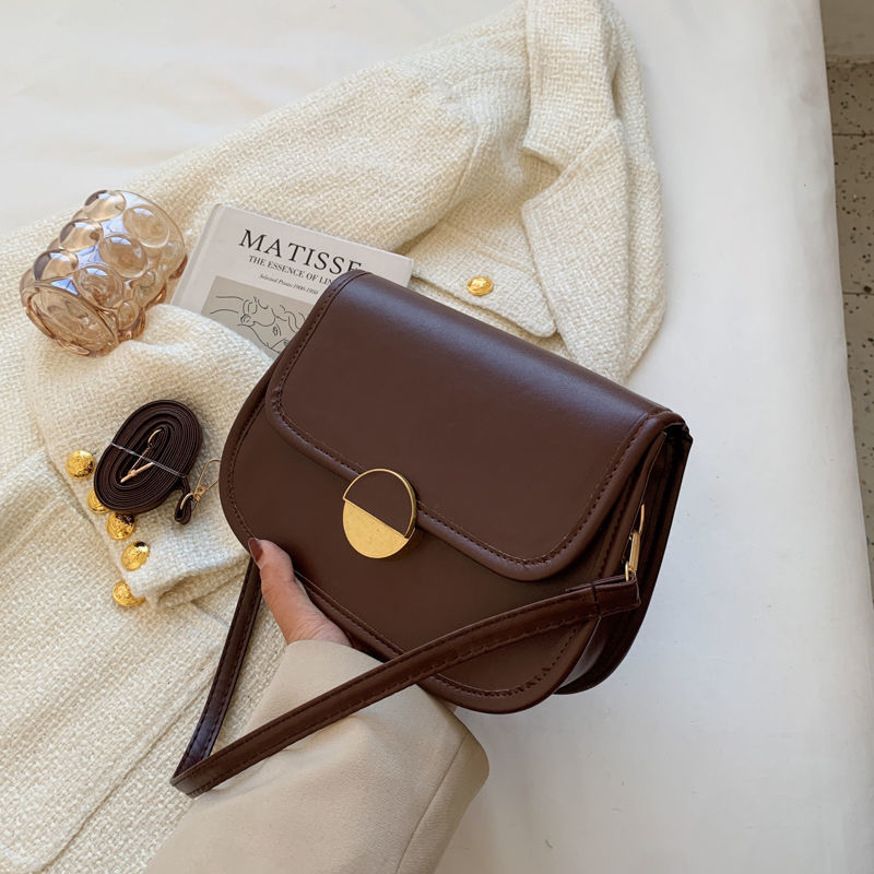 Trendy And Fashionable Shoulder Bag Color Contrast Simple Cross Body