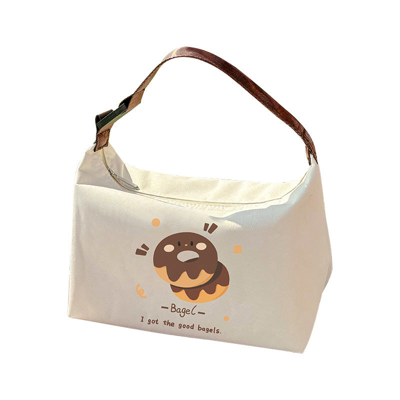 Thickened French-style Maillard Student Lunch Bag For Work And Commuting Keeps Food Warm