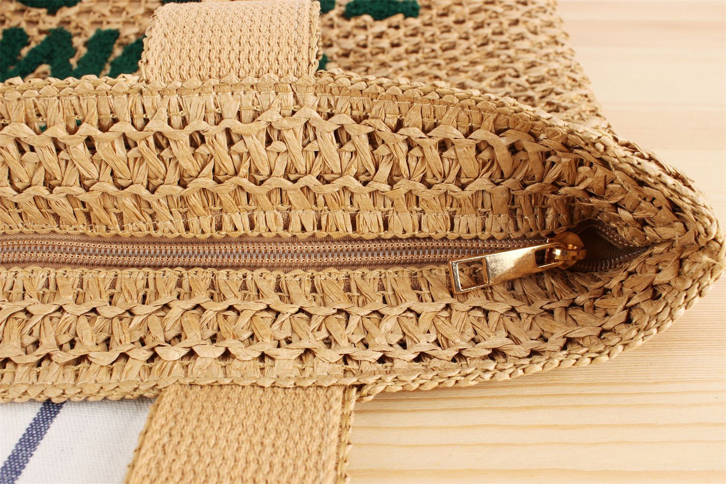 Large Capacity Business Commute Shoulder Minority All-match Straw Bag