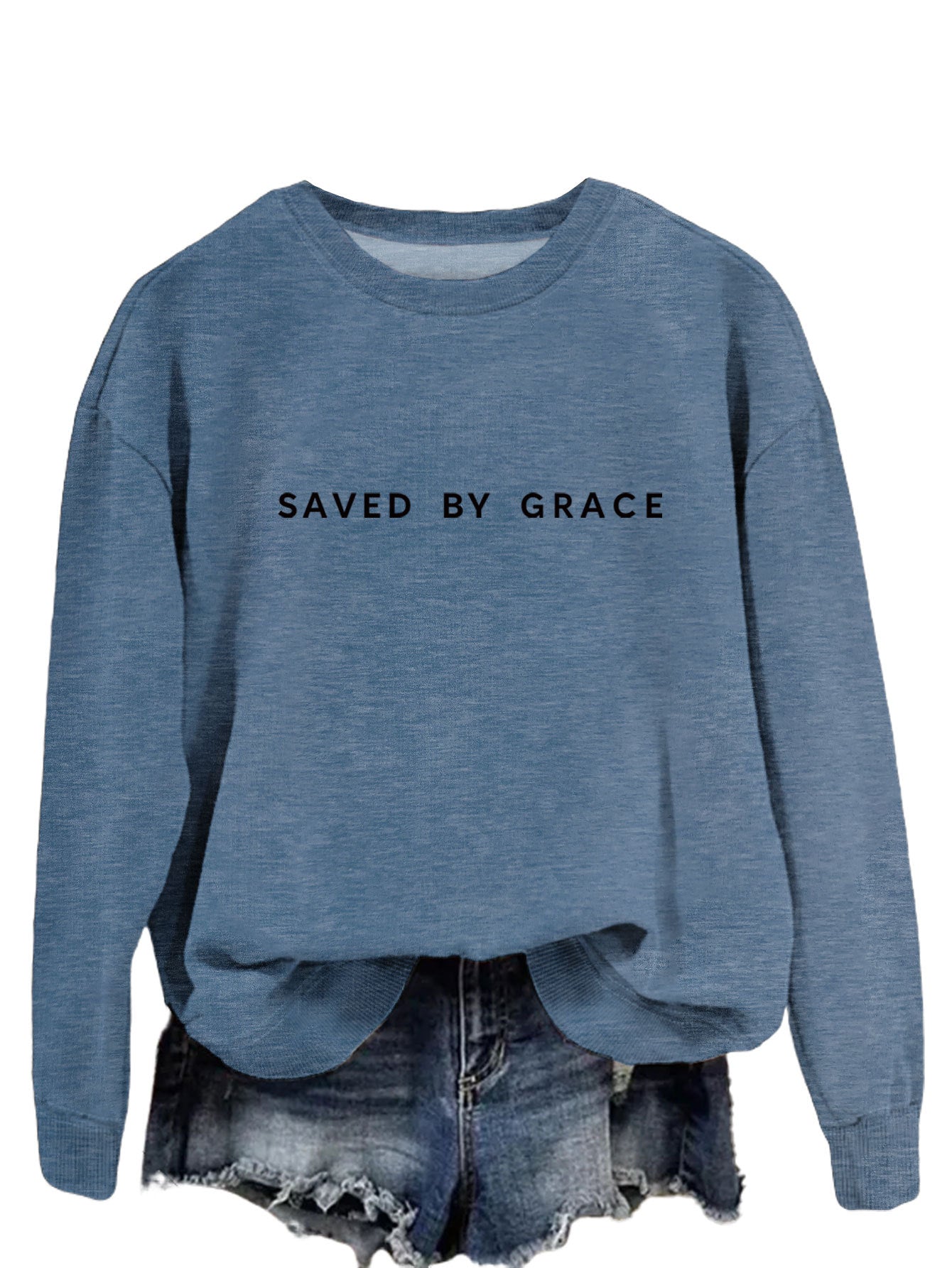 Moderigtig enkel løs sweater til damer