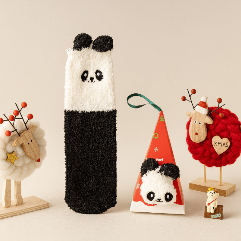 Three-dimensional Cartoon Soft Home Floor Socks In The Tube
