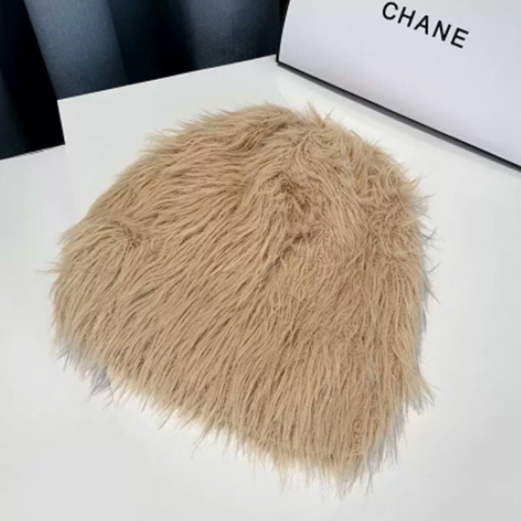 Korean Version Soft Waxy Long Wool Baotou Knitted Hat